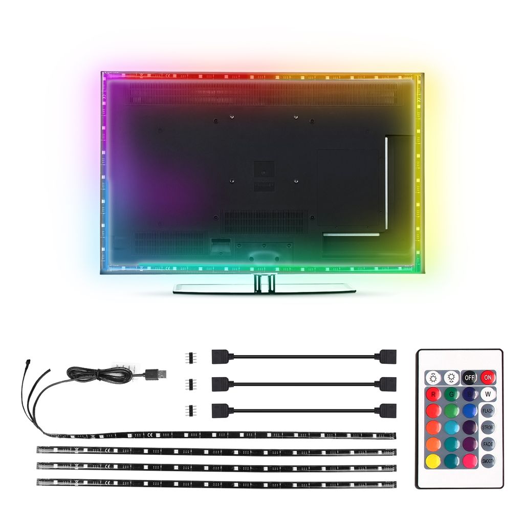 LED TV Hintergrundbeleuchtung, LED Strip 2M, RGB LED Fernseher