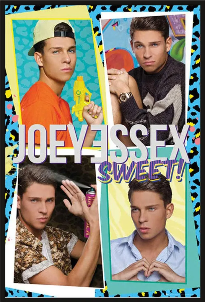 Décoration chambre Joey Essex Sweet, affiche encadrée prête à poser