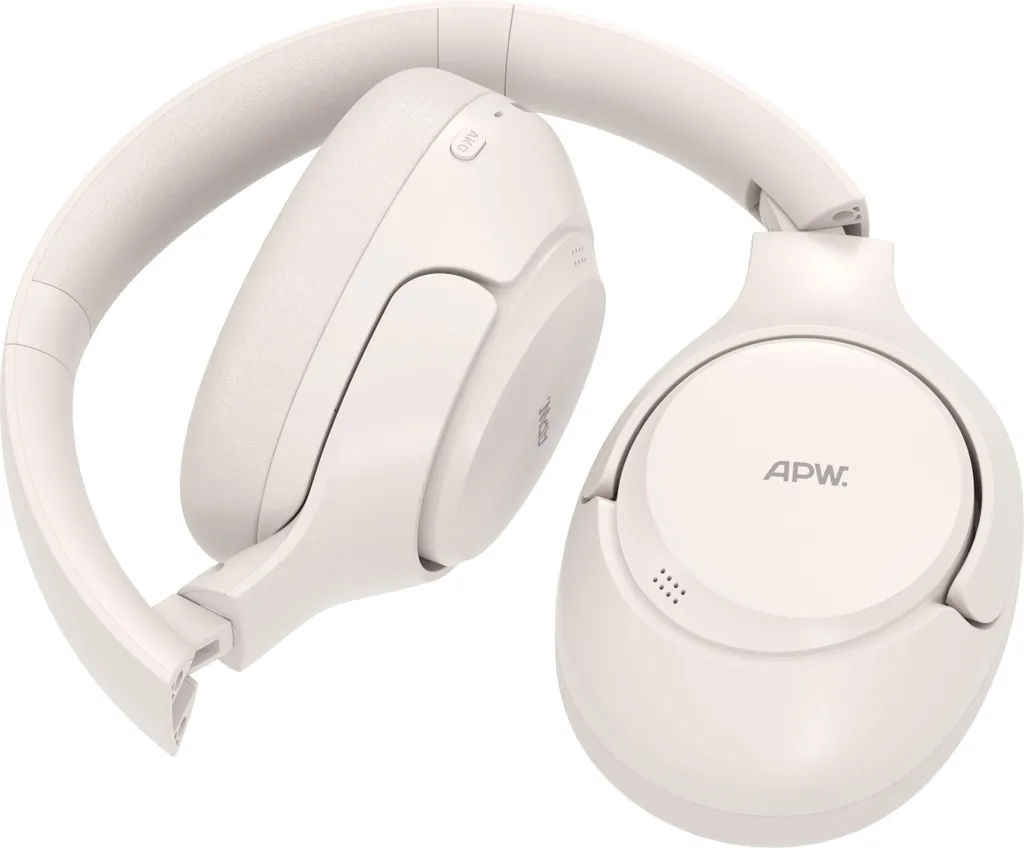 AlzaPower Mesa ANC Casque Bluetooth Blanc avec Réduction de Bruit Active