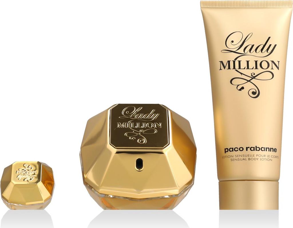 Rabanne Lady Million EDP 80 ml + EDP MINI 5 ml + BL 100 ml Produktbild 
