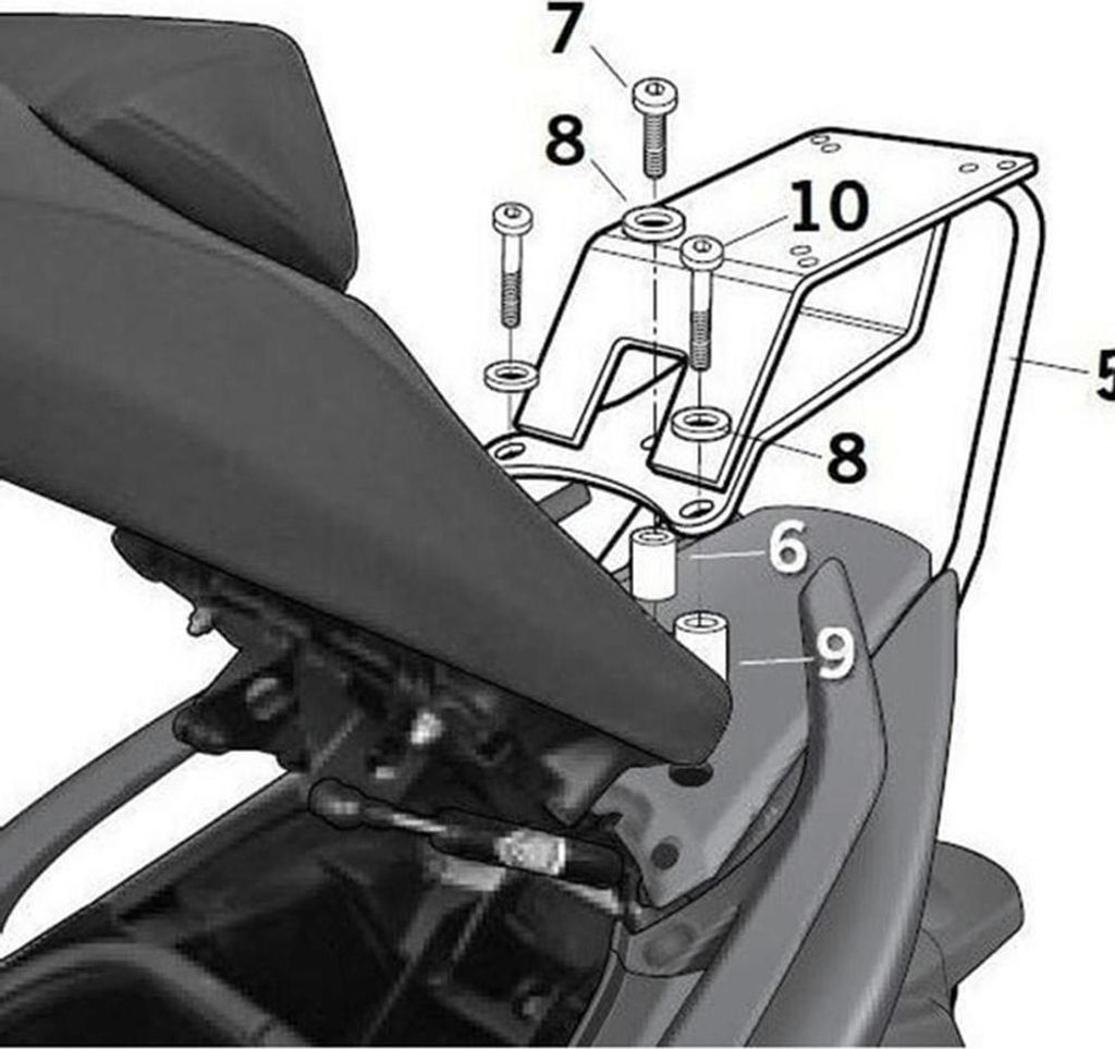 SHAD Top Master Montagesatz - passend für Yamaha