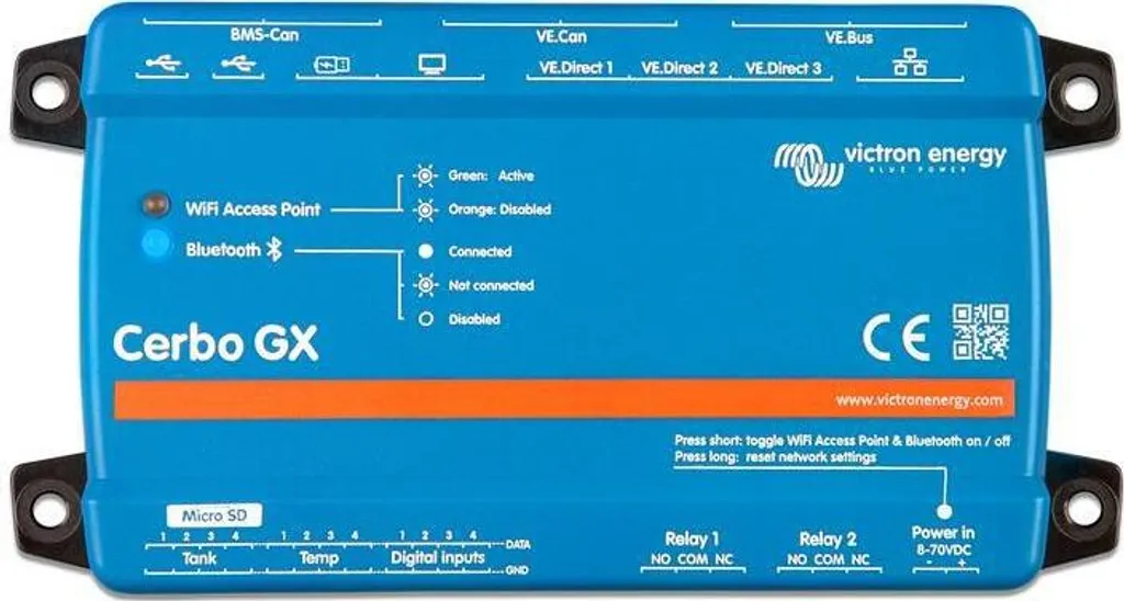 Cerbo GX MK2 Victron Energy Centre de Communication et Suivi Système