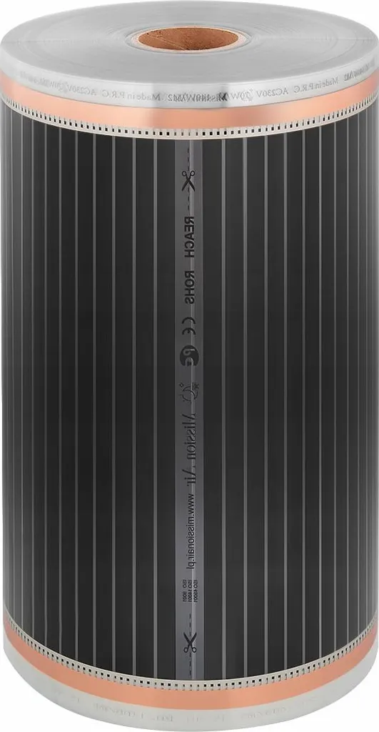 Film Radiant Infrarouge 160W/m² Largeur 30cm - Haute Efficacité 1m