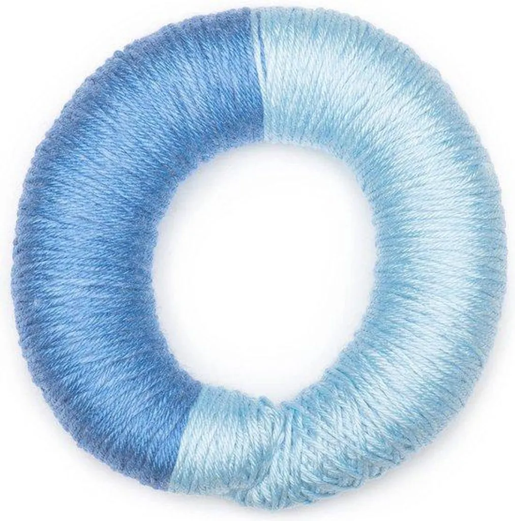 Jouet tondeuse à gazon en laine tricotée pour enfant - Coloris bleu