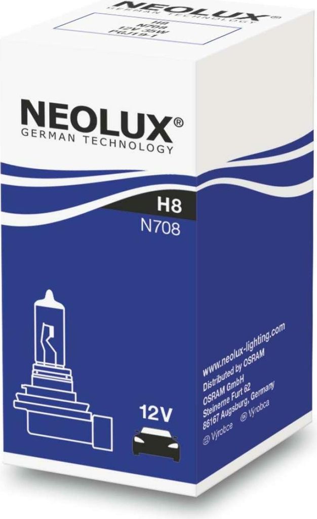 Neolux H8 3200K 35W 12V Kartonbox 1 Stück Produktbild 