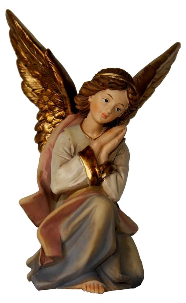 Engel/Höhe: 7 cm/handbemalt/detaillierte Krippenfiguren - Weihnachts Tischdekoration Krippenzubehör