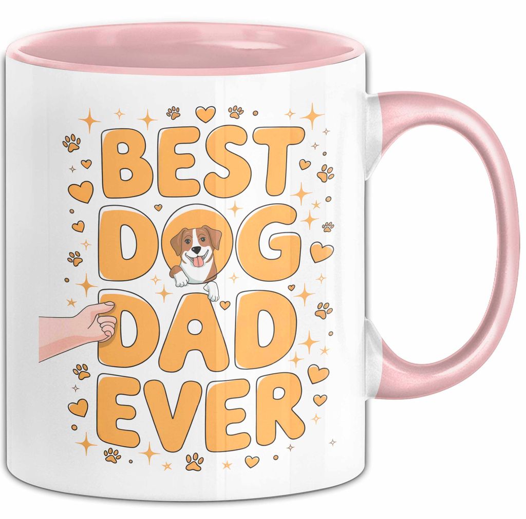 Hunde Papa Tasse Geschenk Lustige Geschenkidee Spruch Für Hunde Eltern (Rosa)