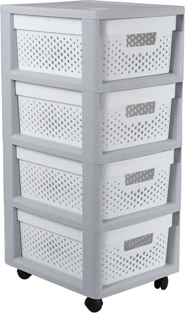 Curver Regał Szary Szafka 4 Szuflady 4x11 L Zdjęcie produktu 3