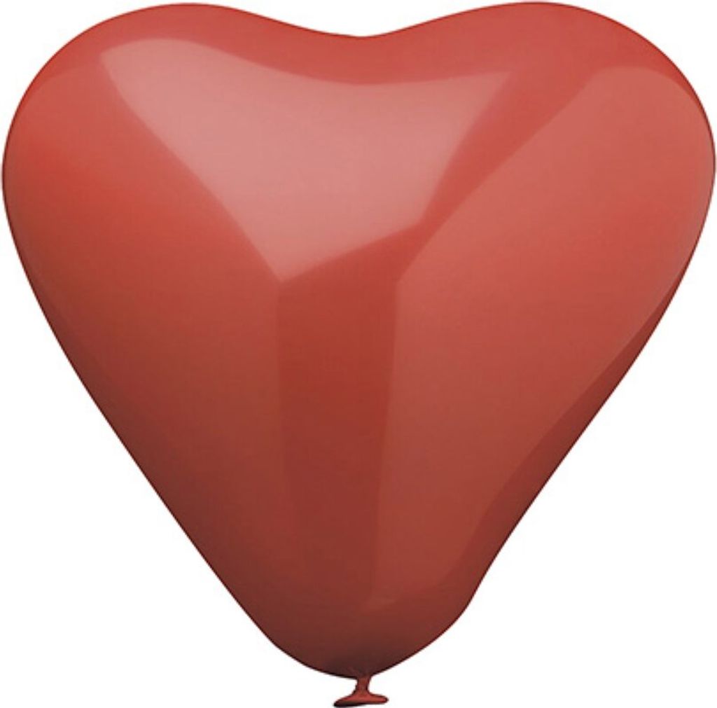 Papstar 19320, Spielzeugballon, Gummi, Rot, Hochzeit, Herz Produktbild 
