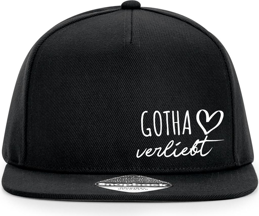 Huuraa Cappy Mütze Gotha verliebt Black Polyester Snapback Kappe Geschenkidee