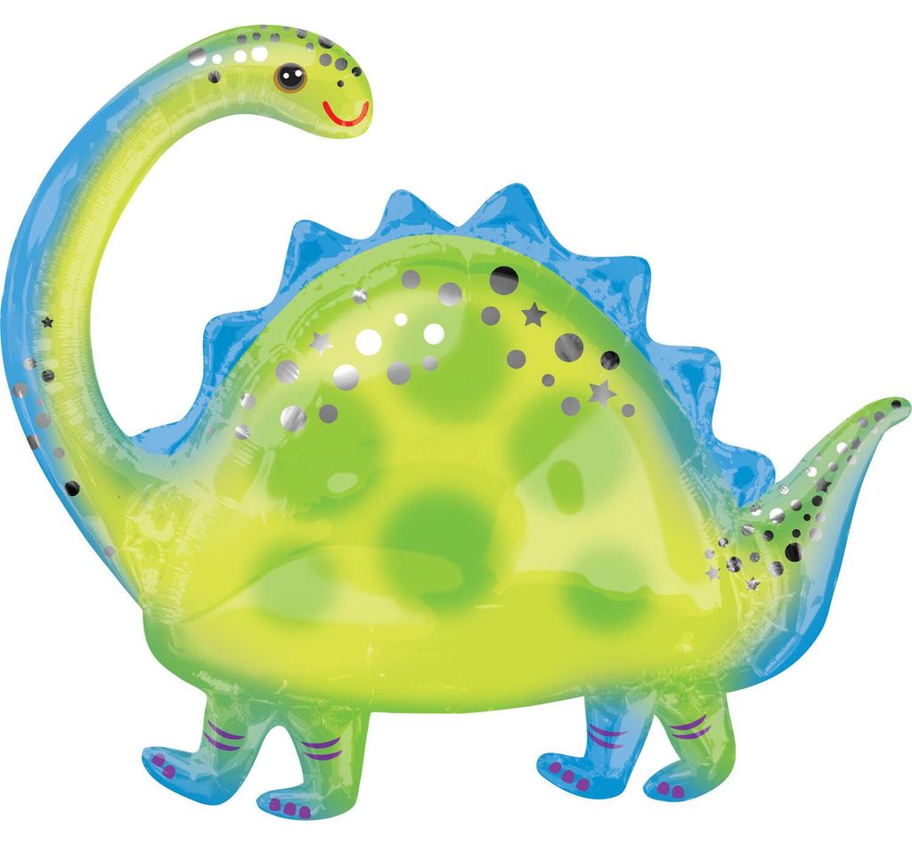 amscan SuperShape Brontosaurus Folienballon P35 verpackt 81 cm x 68 cm