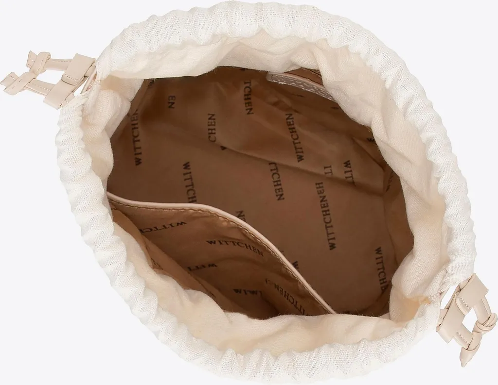 Sac à main beige Wittchen pour femme au design texturé moderne