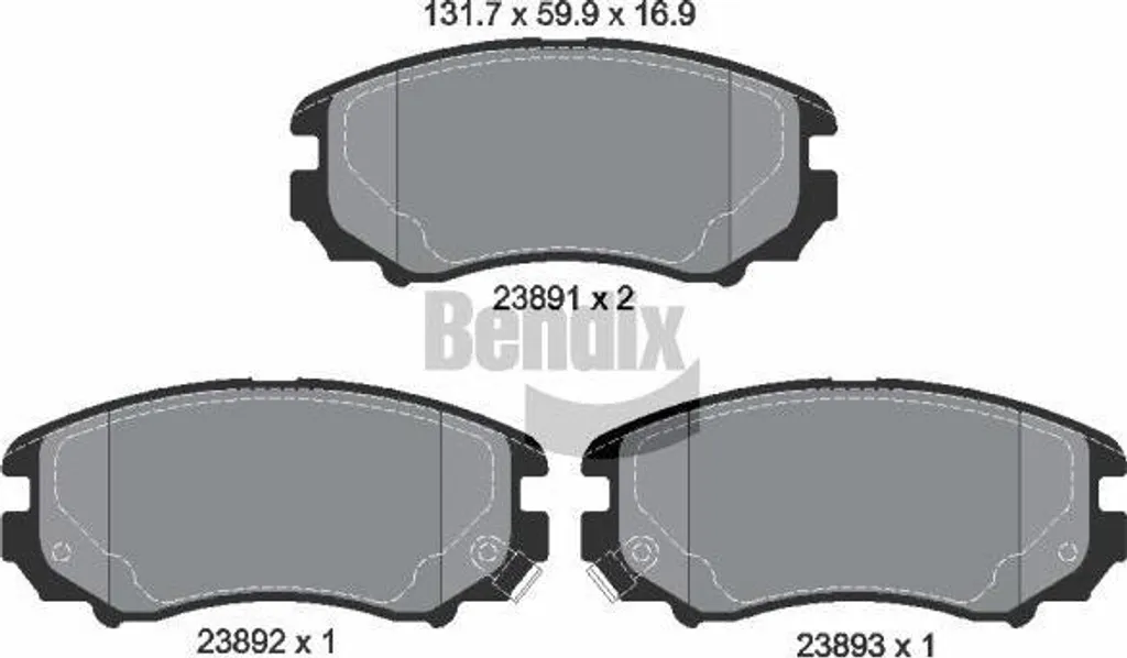 Fini les bruits de freinage : Plaquettes BENDIX BPD1324 pour Kia Sportage