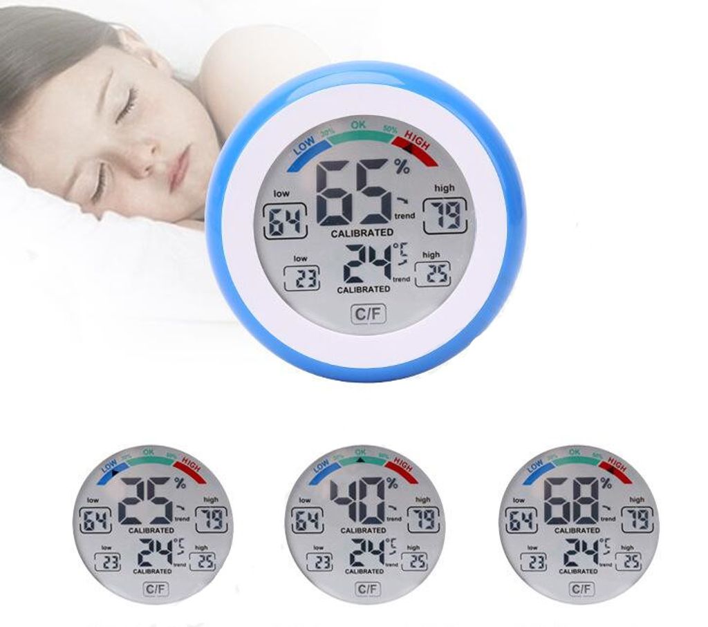 Digitales Zigarren-Hygrometer Mit LCD – Eingebettetes Design Für Zigarrenkisten, Weinschränke & Mehr – Misst Temperatur & Luftfeuchtigkeit (5,4 Cm)