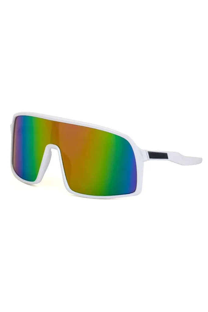 VeyRey Truden White: Occhiali da Sole Sportivi e Polarizzati Look Unico