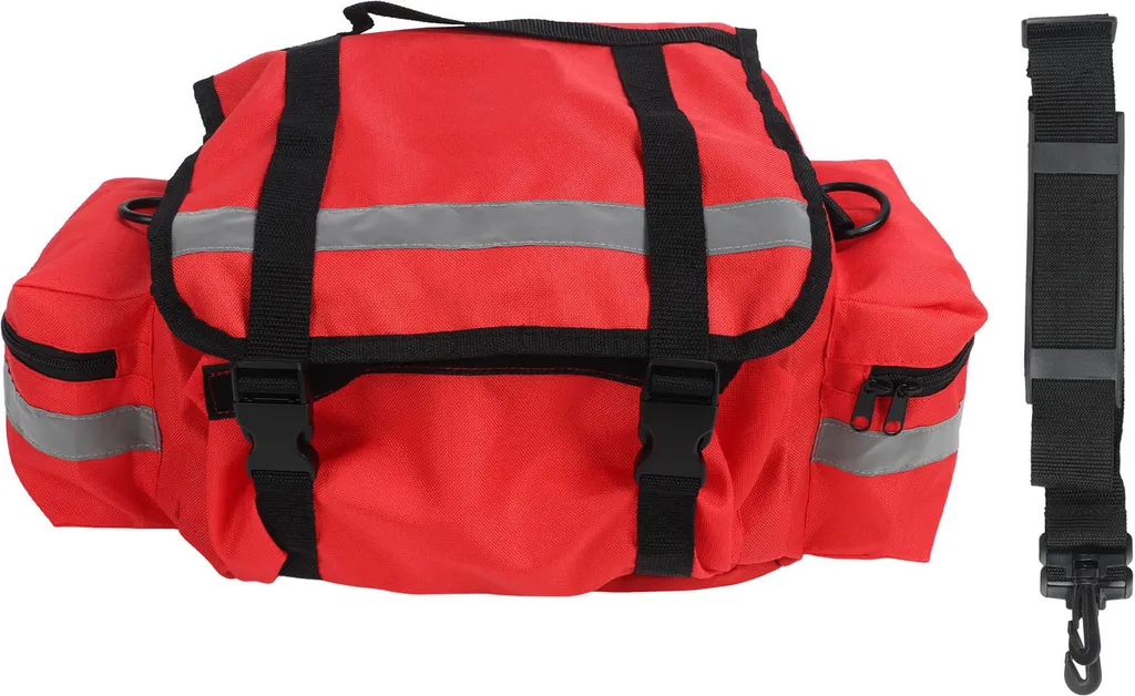 Borsa di pronto soccorso di grande capacità - pericolo di emergenza con tracolla per il rosso