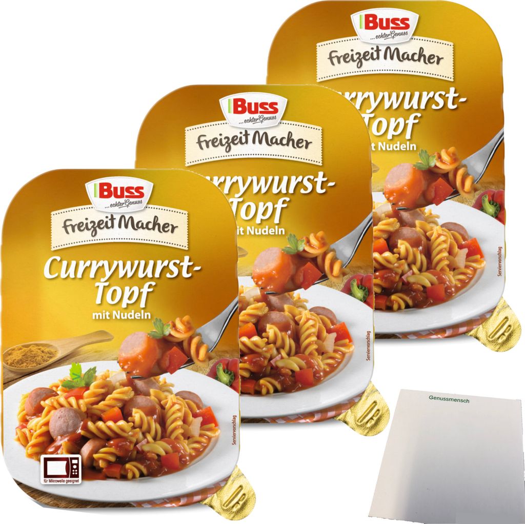 Buss Freizeitmacher Currywursttopf mit Nudeln und Paprika Produktbild 