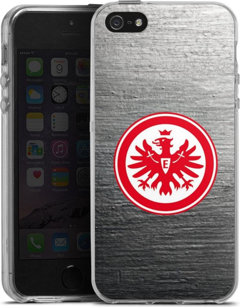 DeinDesign Handyhülle für Apple iPhone 5s Silikon Hülle Case Smartphone Schutzhülle Eintracht Frankfurt Logo SGE
