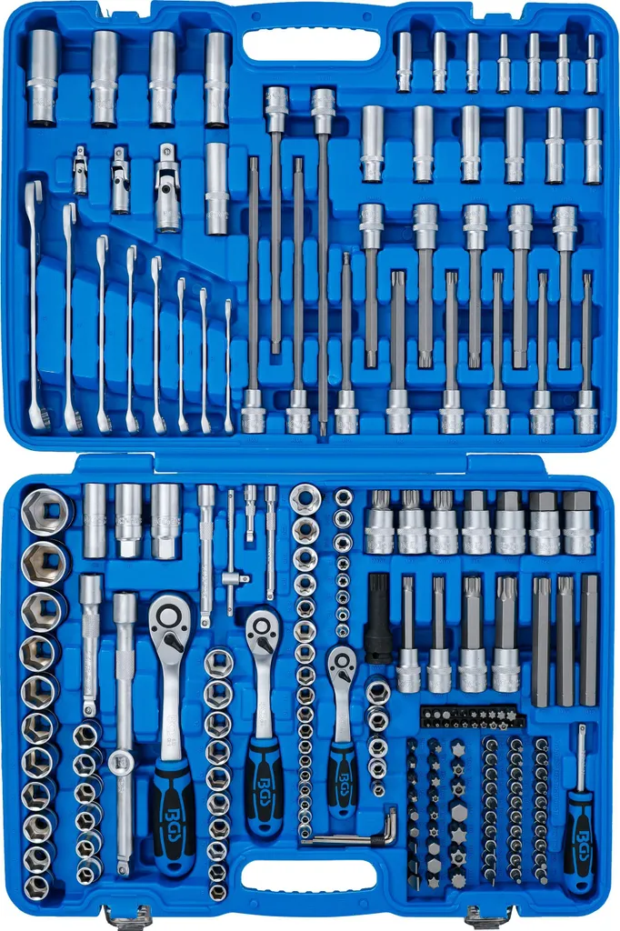 Jeu de douilles complet pour réparation automobile et maintenance 213 pcs