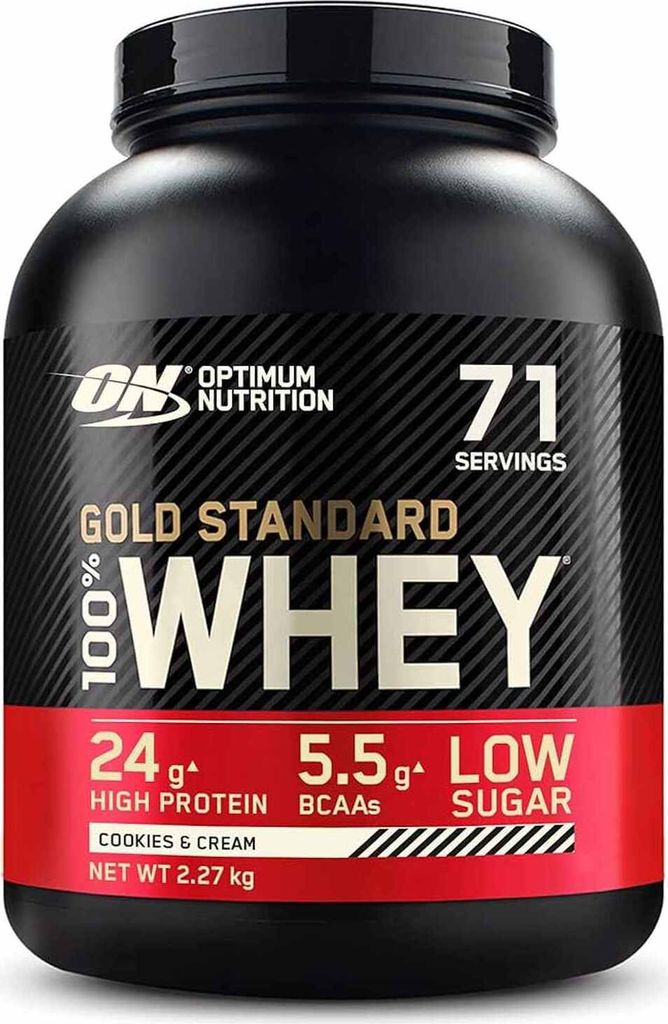 Optimum Nutrition Gold Standard 100% Whey Protein - 2,27Kg-Dose Cookies & Cream