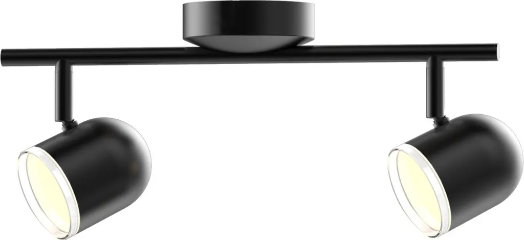 Bandeau Lumineux LED pour Salon et Bureau Noir 850lm Blanc Chaud