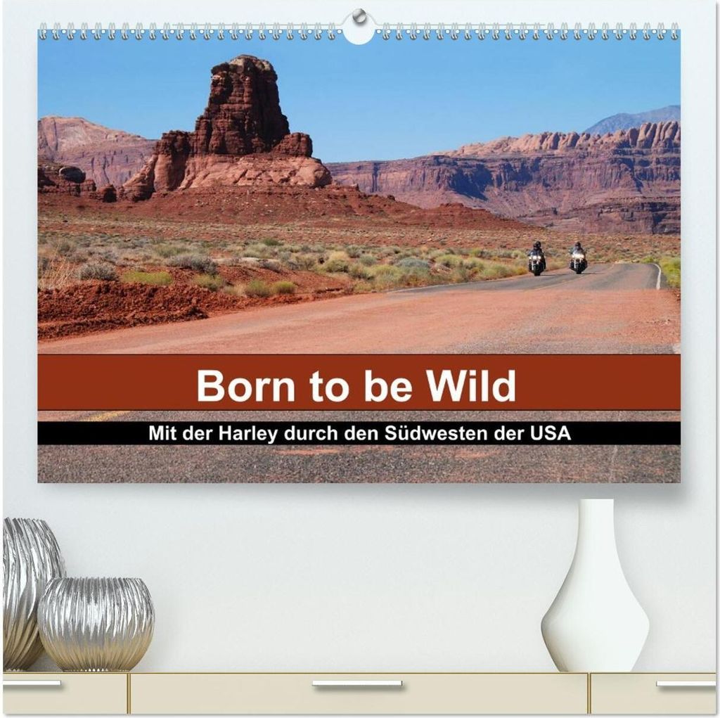 Born to be Wild - Mit der Harley durch den Südwesten der USA (hochwertiger Premium Wandkalender 2026 DIN A2 quer), Kunstdruck in Hochglanz