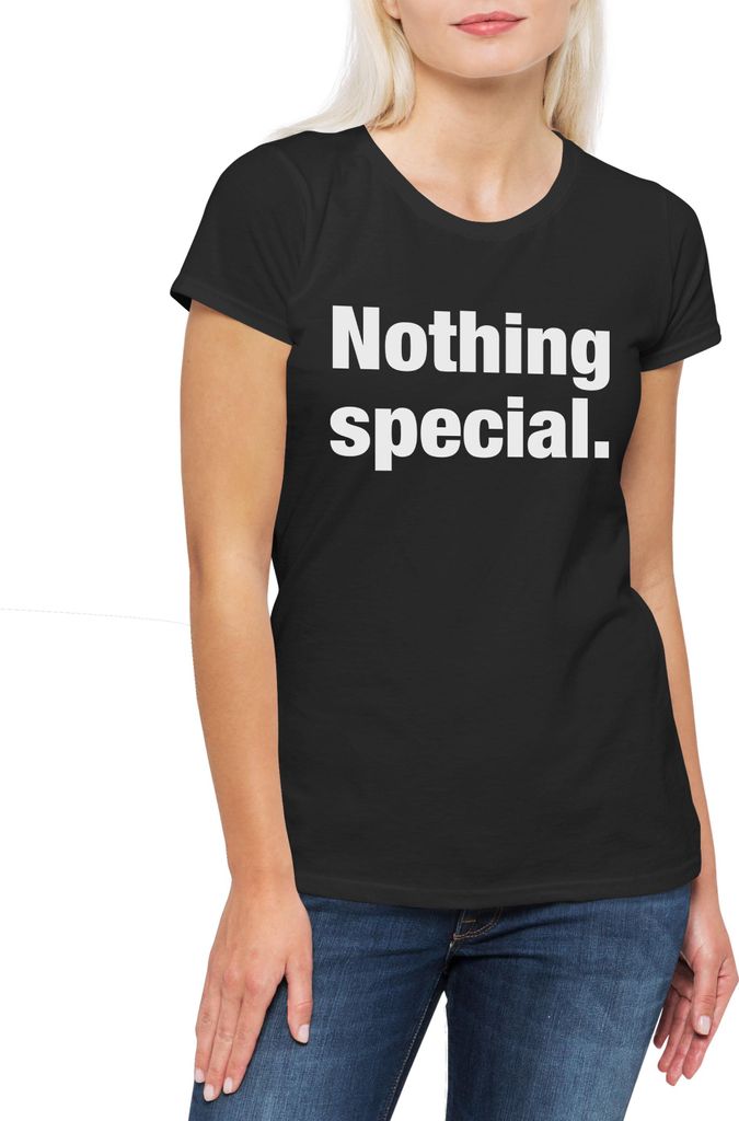 Urban Backwoods Nothing Special, Damen T-Shirt, Farbe: Schwarz, Größe: XL