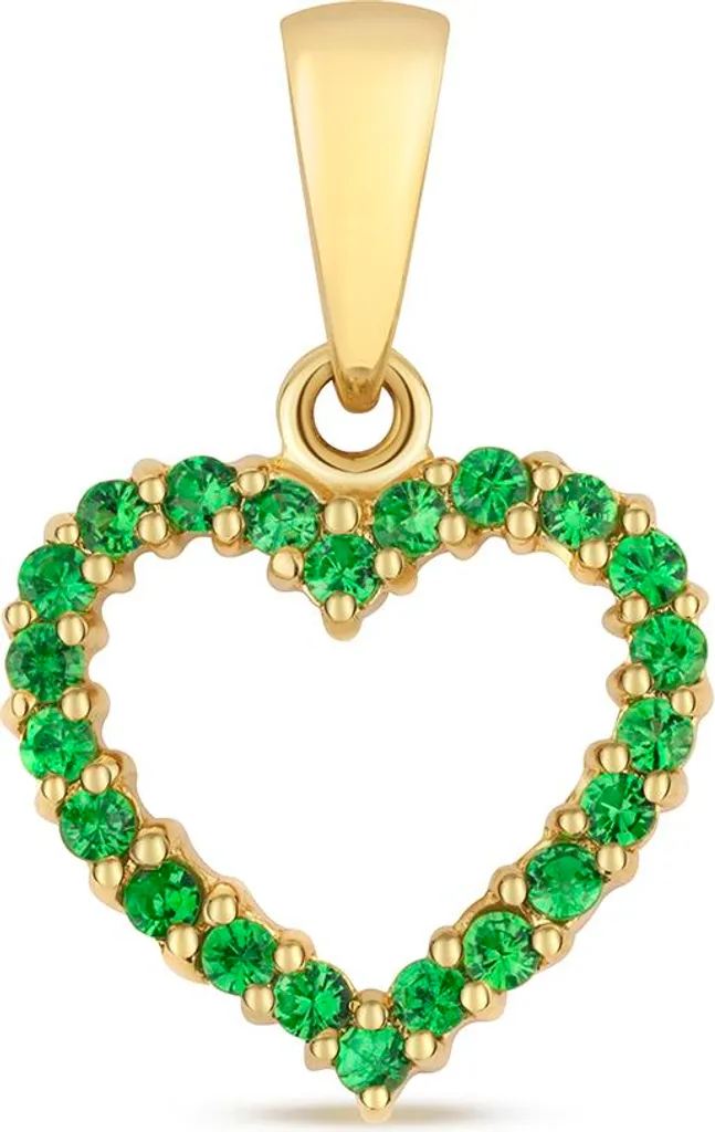 Pendentif Or 375 et Tsavorite : Un Bijou Durable qui ne Ternit Jamais