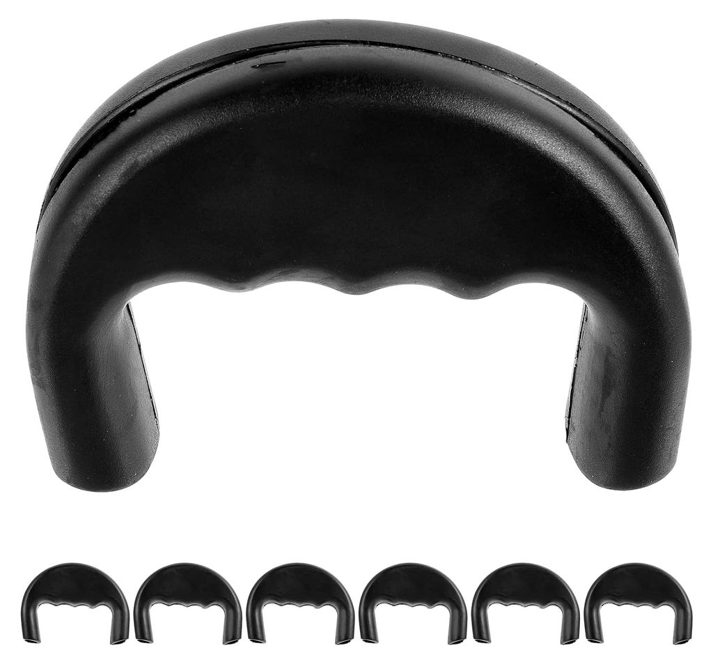 6 Stück Hundeleinen-Griffe aus Gummi mit ergonomischem Schutz für die Hand, geeignet zum Joggen und Camping für kleine Hunde und Haustiere