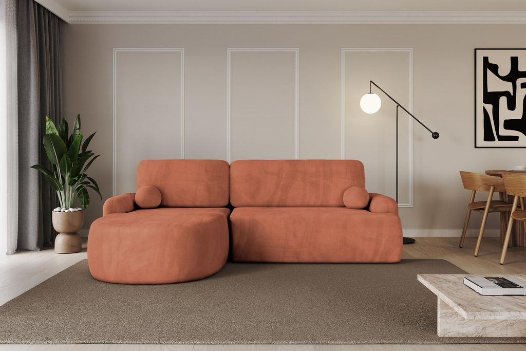ALTDECOR Ecksofa mit Schlaffunktion und Bettkasten Corner Sofa Bett Eckcouch Couch L-Form Schlafcouch Ausziehbar Wohnlandschaft Schlafsofa Cauchsof...