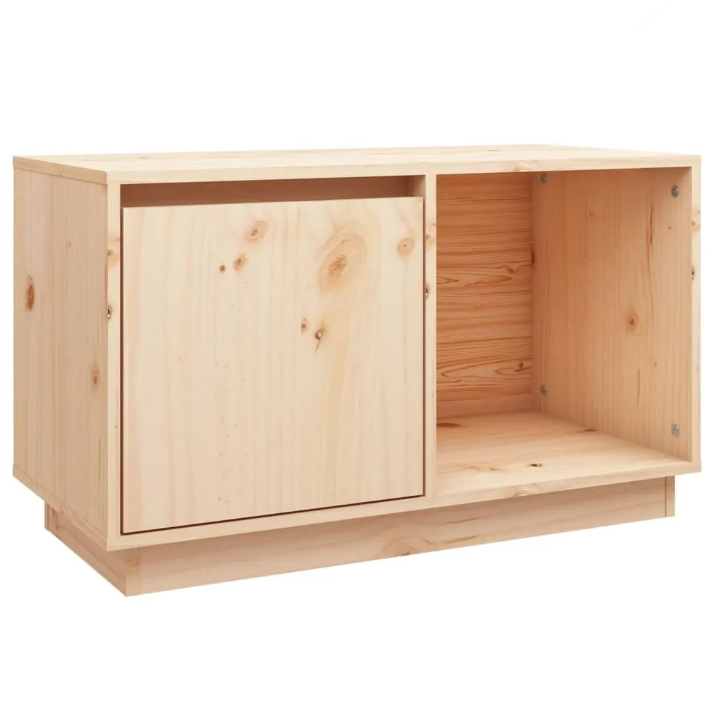 Mobile Porta TV in Pino Massiccio Maison Exclusive - Design Minimal 74cm - 2