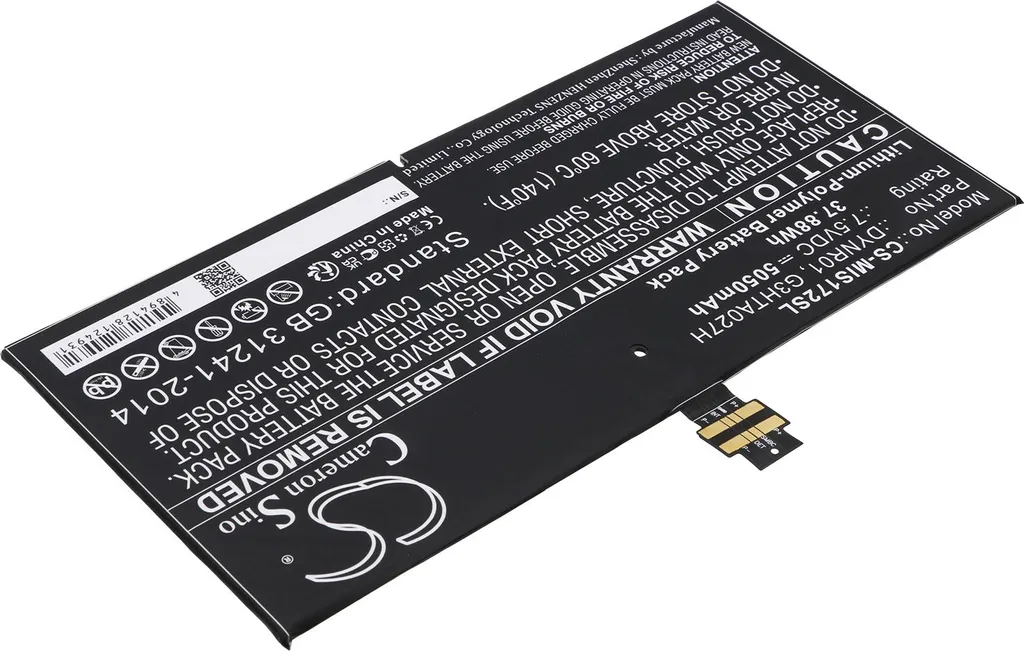 Batterie de secours pour Surface Pro 4 1724 idéale pour le télétravail
