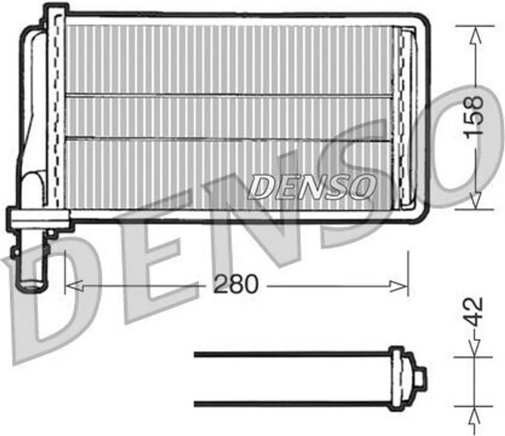 Radiateur de Chauffage Habitacle DENSO DRR01001 pour Alfa 166 Berline