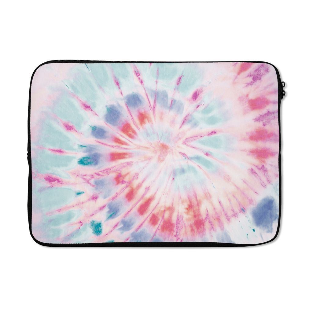 MuchoWow Laptop Hülle 14 ZollKrawattenfärbung - Muster - Blau Laptoptasche - Laptoptasche - Stoßsicher - Schutzhaube