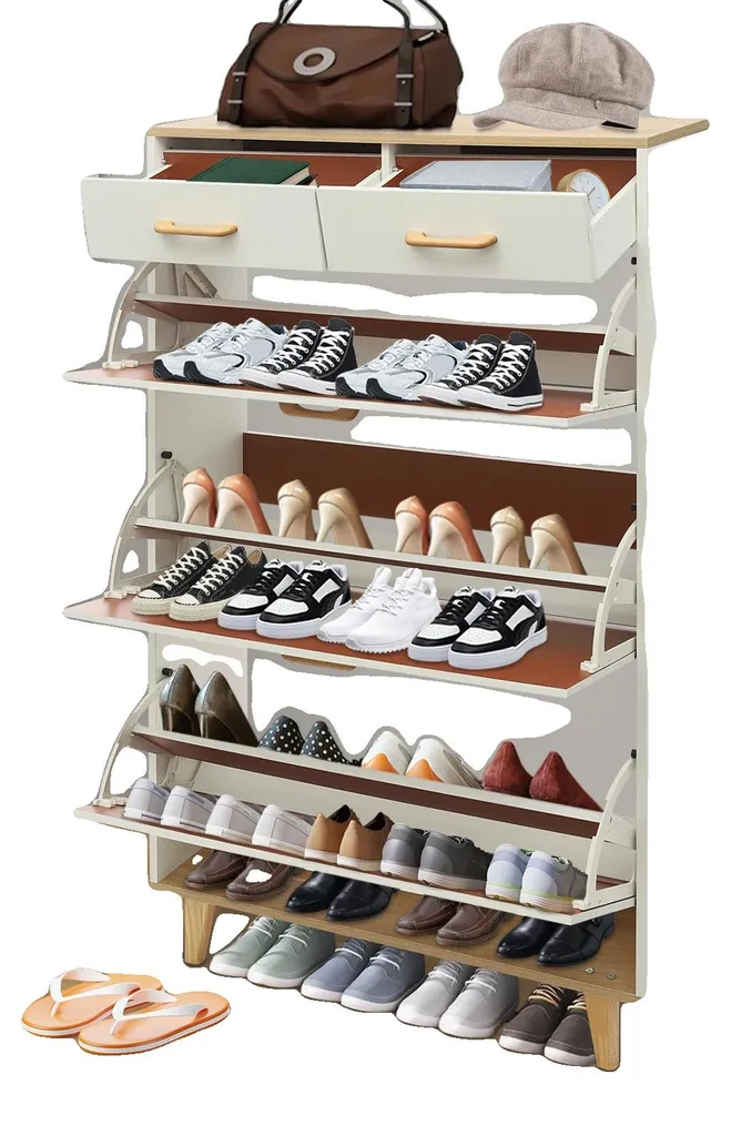 Meuble d'entrée pour chaussures gain de place, idéal couloir et studio