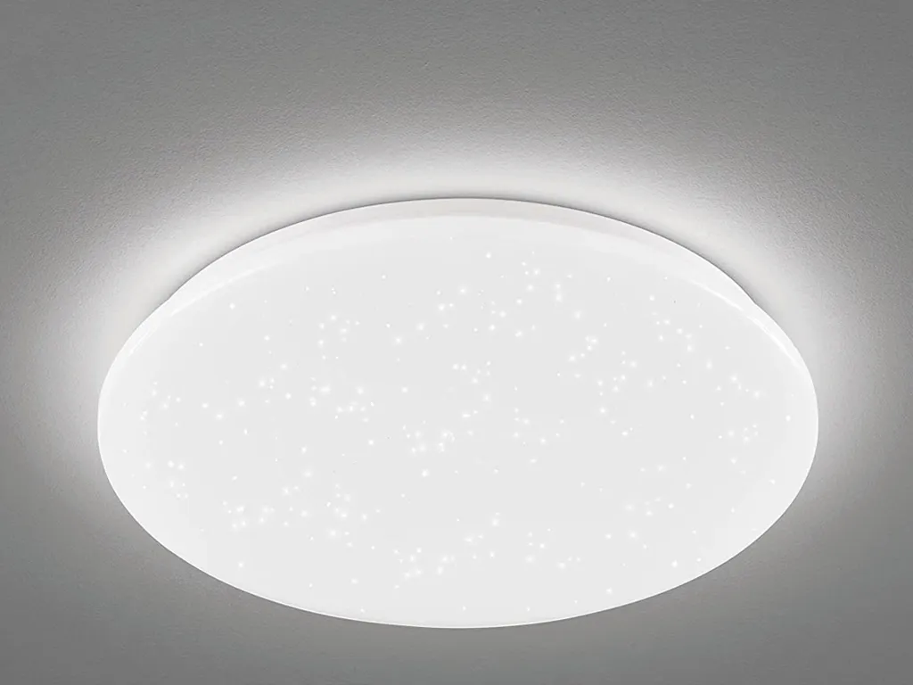 EGLO Pogliola-S Plafonnier LED Ø 50 cm à Effet Cristal pour Salon Chic