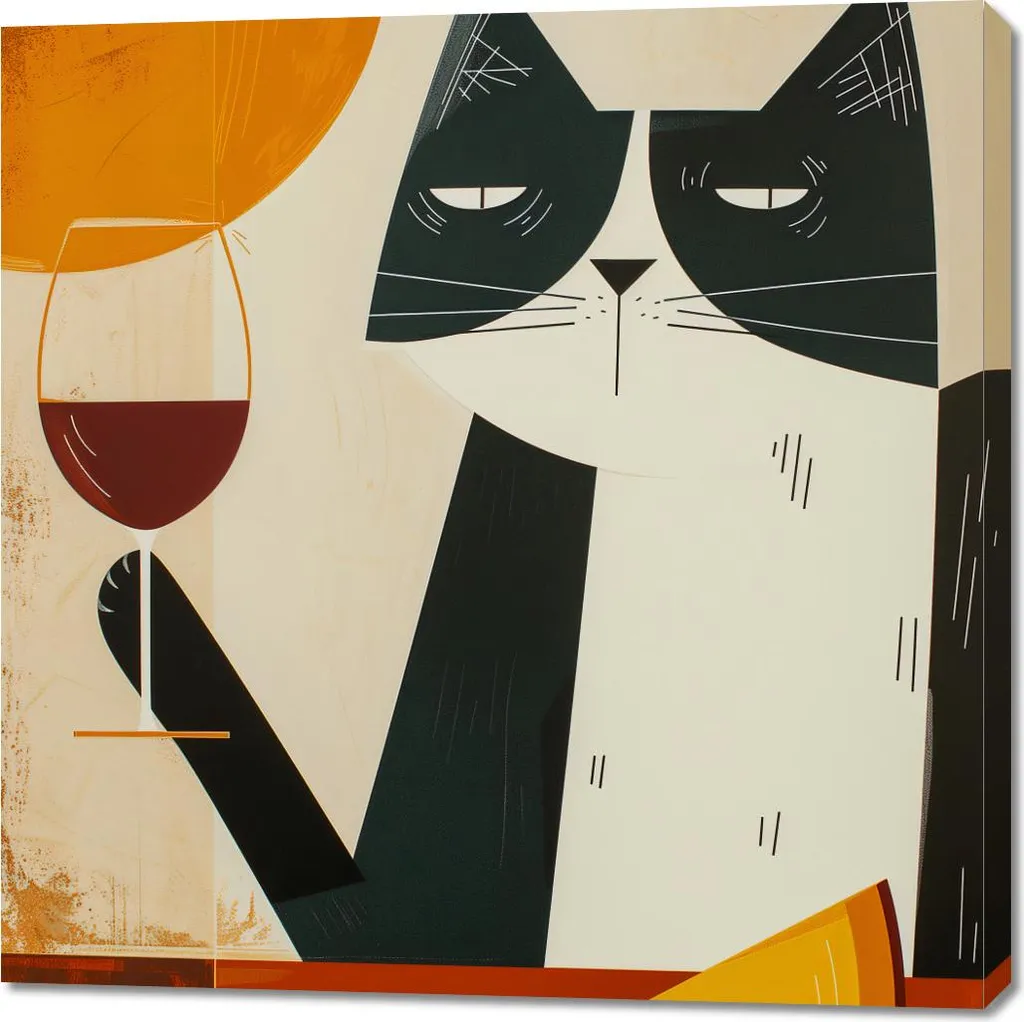 Image 100 x 100 cm Un Amuseur Plein de Style - Tableau Carré Déco