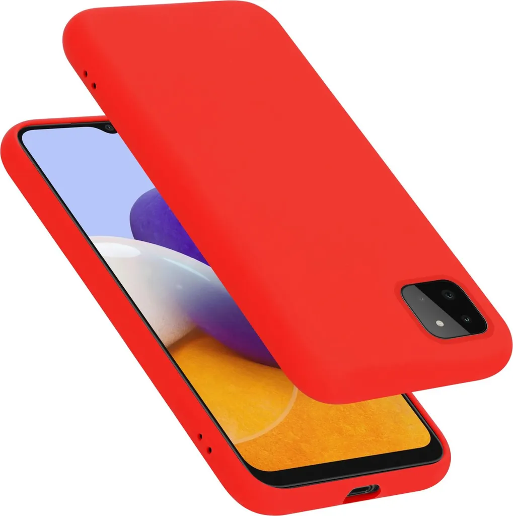 Cadorabo custodia protettiva per Samsung Galaxy A22 5G in rosso custodia del telefono cellulare Custodia Cover TPU Etui