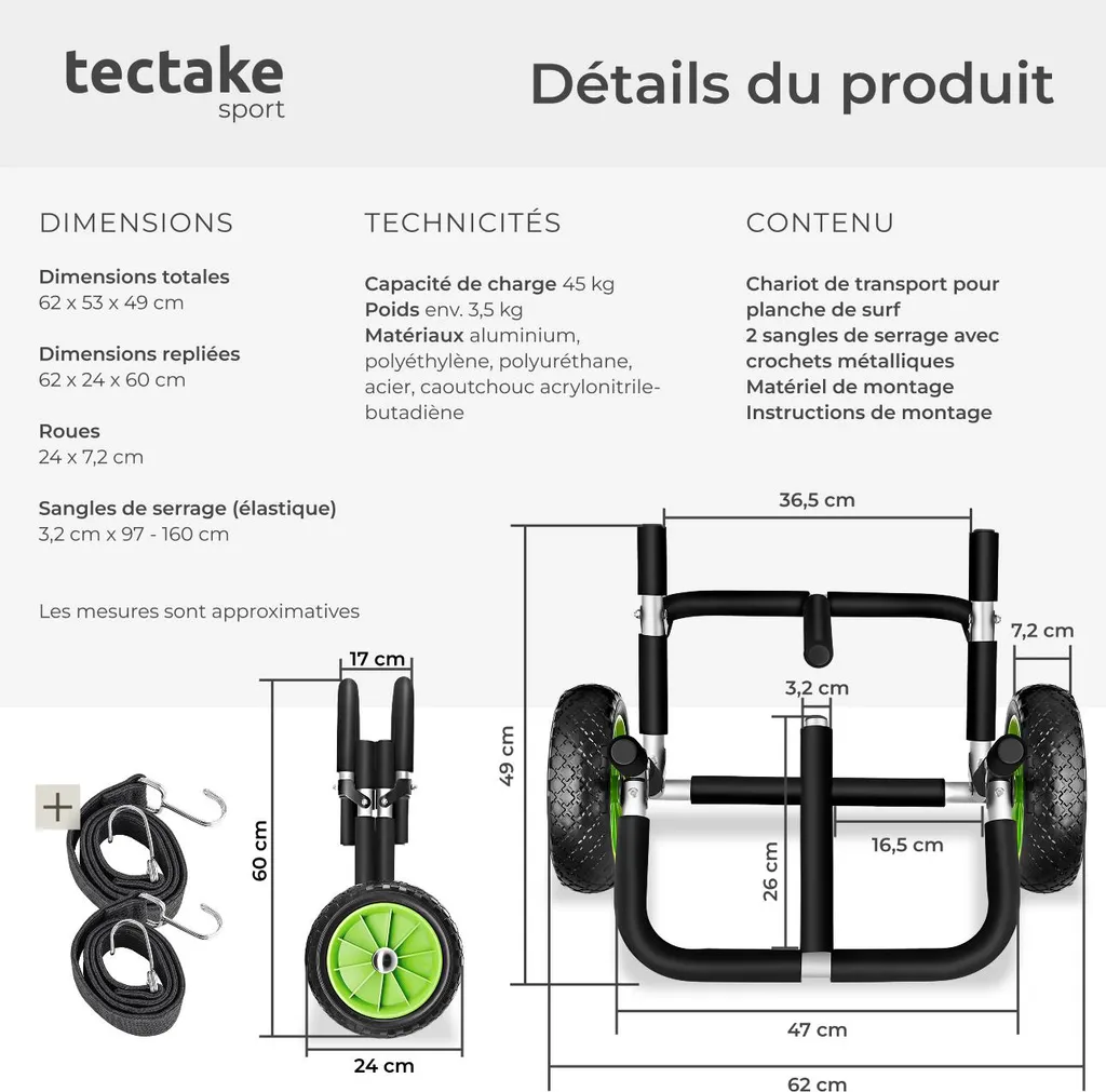 Chariot de surf double WaveWheel : transportez deux planches sans effort - 6