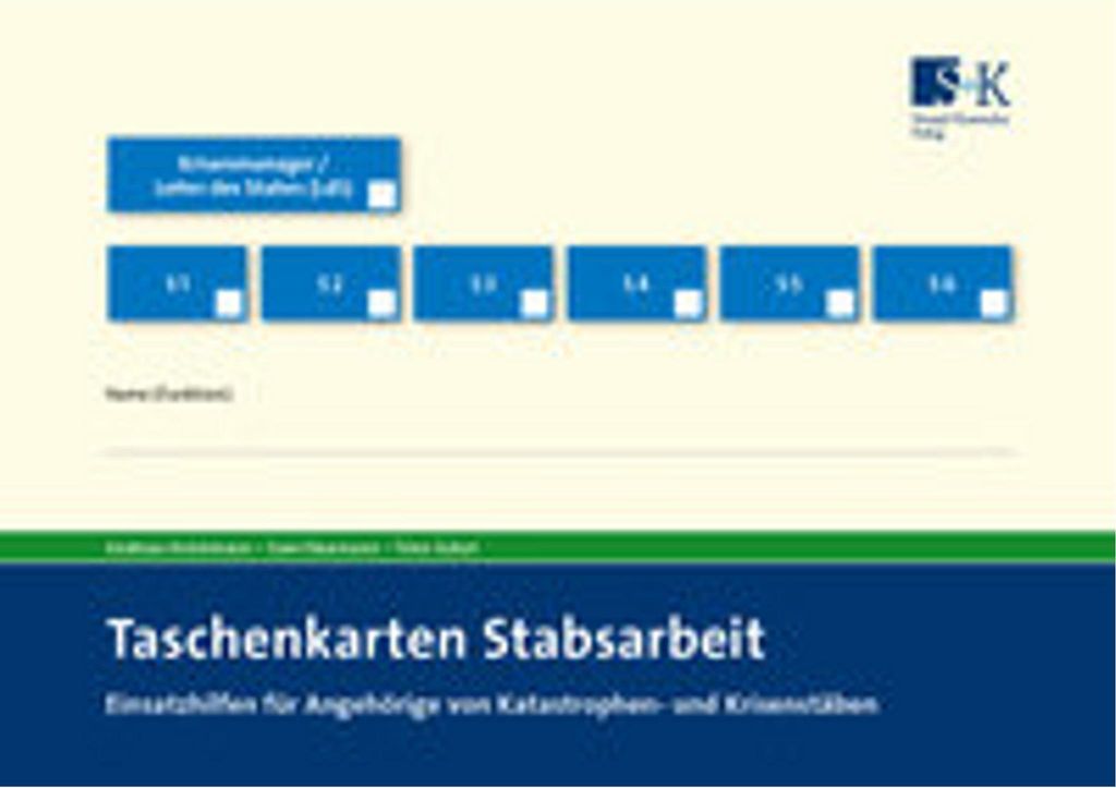 Taschenkarten Stabsarbeit Produktbild 