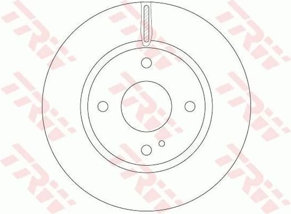 Jeu de 2 disques de frein TRW DF6399 pour Ford Fiesta Mk6 JA8 JR8 258mm