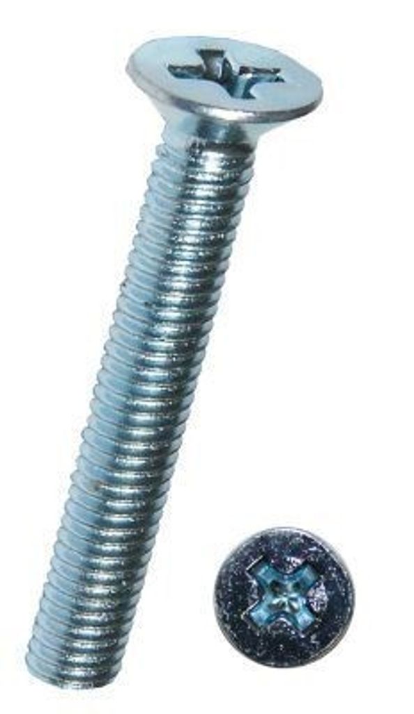 Dresselhaus 4001796061561, Schraube, Galvanisiertes Metall, M4, Flachkopf, 4mm, PH (Phillips)