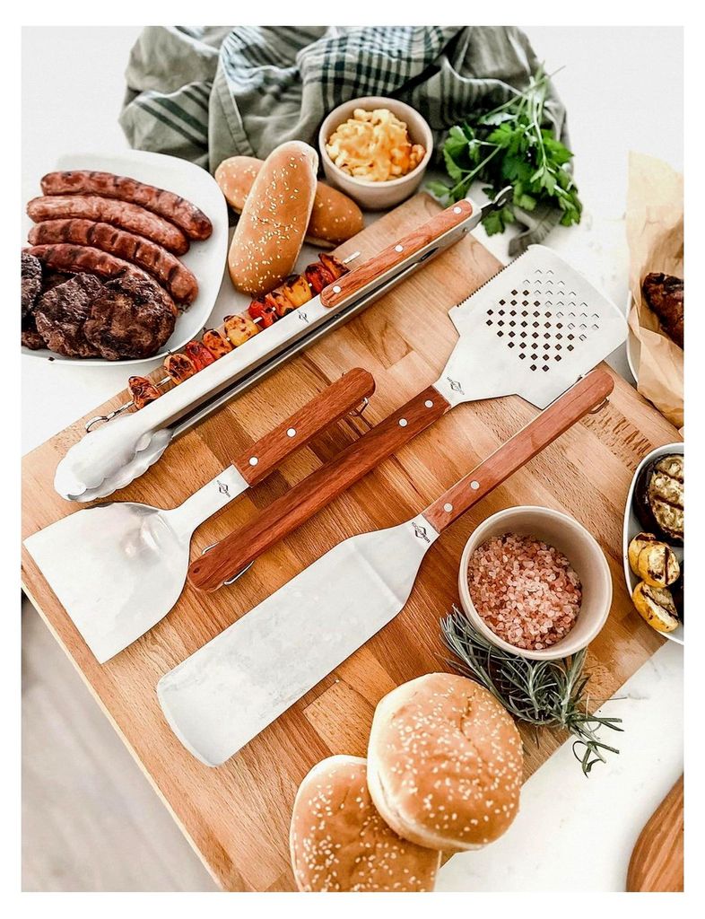 Hamburgerwender TEXAS, 45 cm, Grillwender, Edelstahl, Palisandergriff