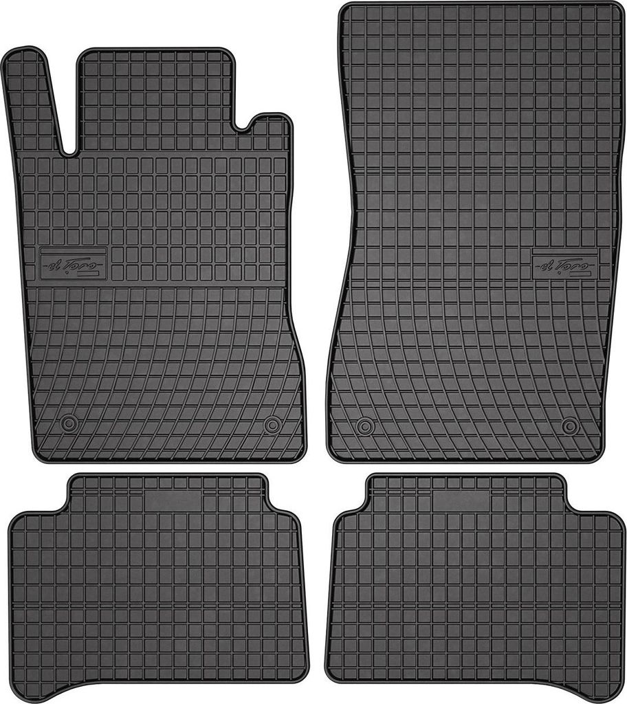 2002-2009 Mercedes E Klasse W211 Fußmatten Gummi Schwarz 4 Produktbild 