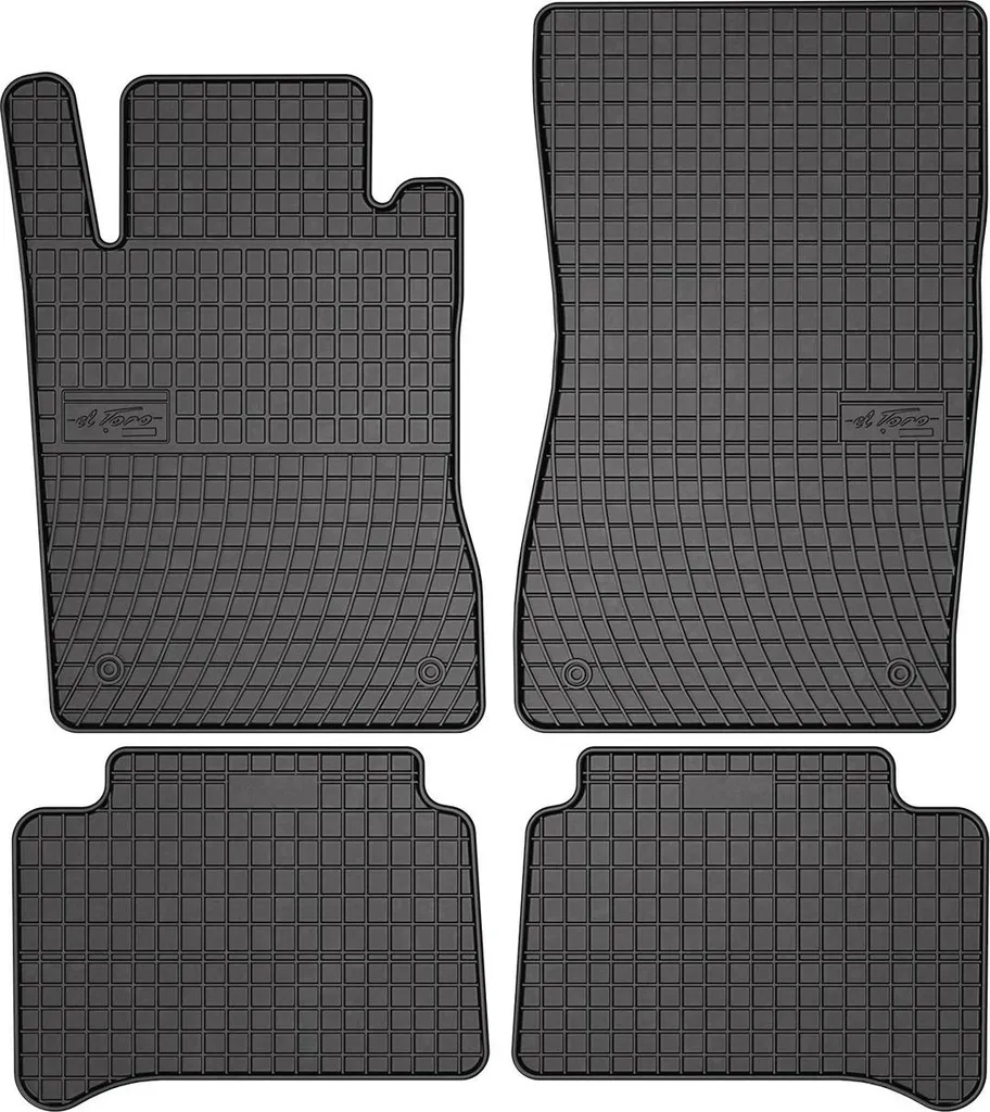 Set 4 Tappetini 3D in TPE per Mercedes CLS C219 (2004-2010) Nero
