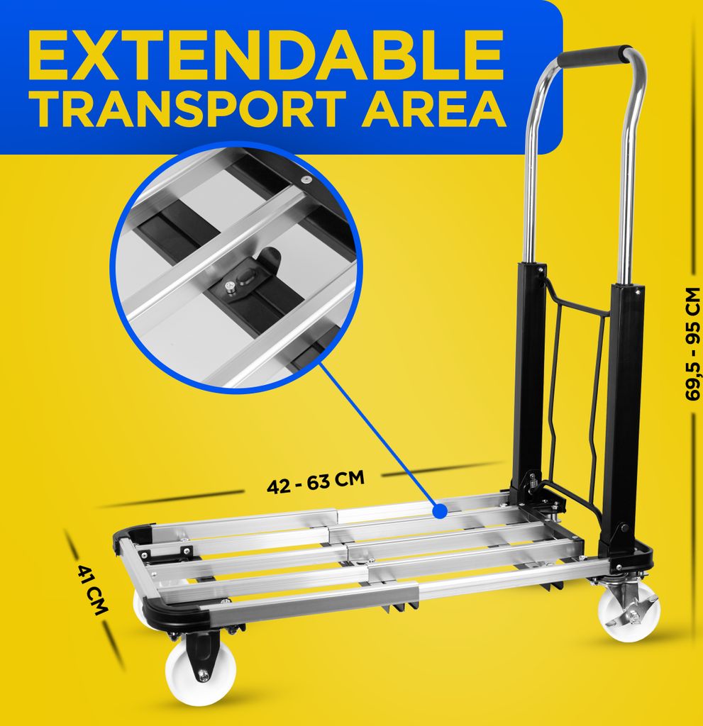 Kinzo Transportwagen, Klappbare Sackkarre, Faltbar, Produktbild 3