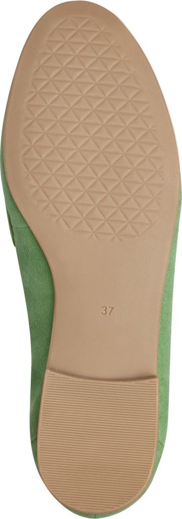 MARCO TOZZI Damen Slipper eleganter Leder Loafer mit Strassbesatz 2-24241-44, Größe:40 EU, Farbe:Grün