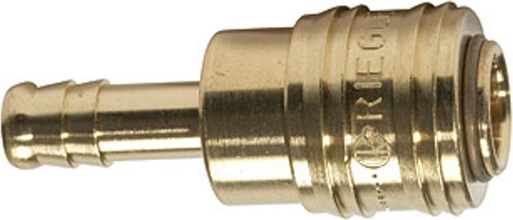 Riegler SchnellverschlusskupplungNW 7,2, Messing, connect-line, Tülle 13mm