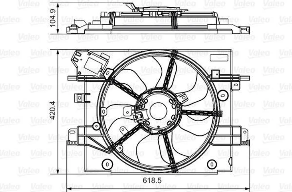 Ventilateur Radiateur pour Duster : Réparation Fiable Valeo 214811626R
