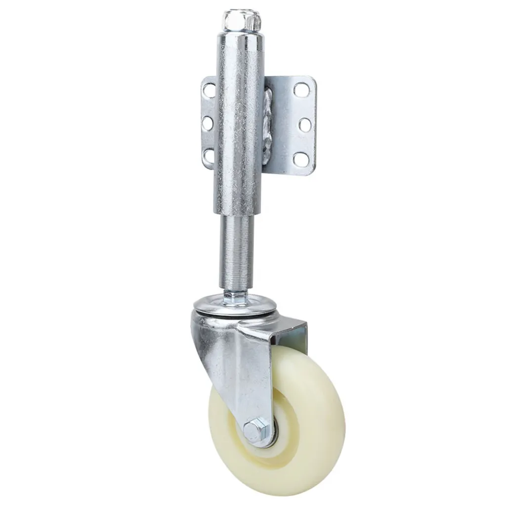 Roue de portail escamotable pour stabiliser une porte sur terrain pentu